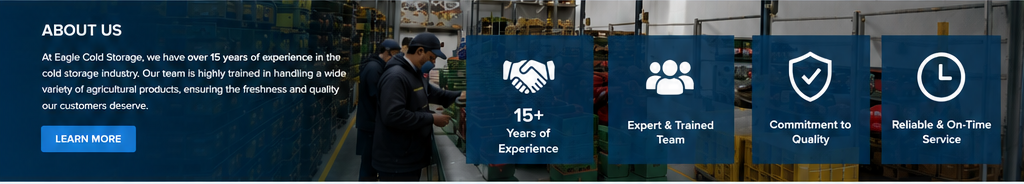 Equipo trabajando en almacenamiento refrigerado