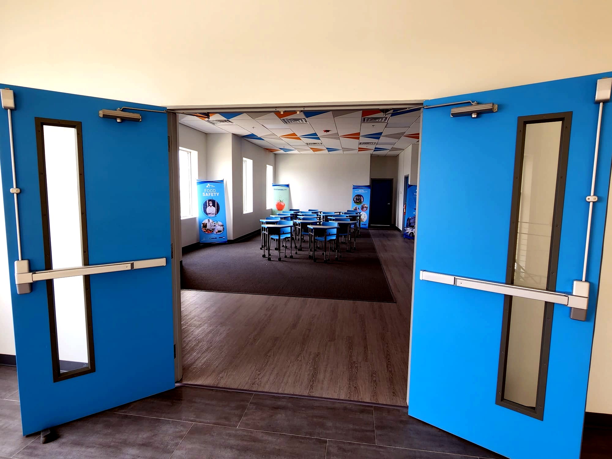 Office and meeting room available inside the facility